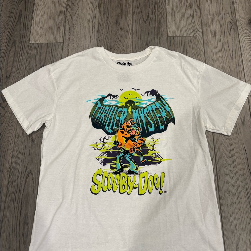 Scooby-Doo White Thriller Mystery T-Shirt